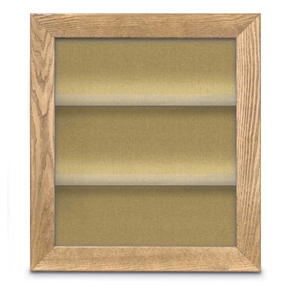 Outdoor Enclosed Combo Board, 42"x32", Black Frame/Burgundy & Amethyst